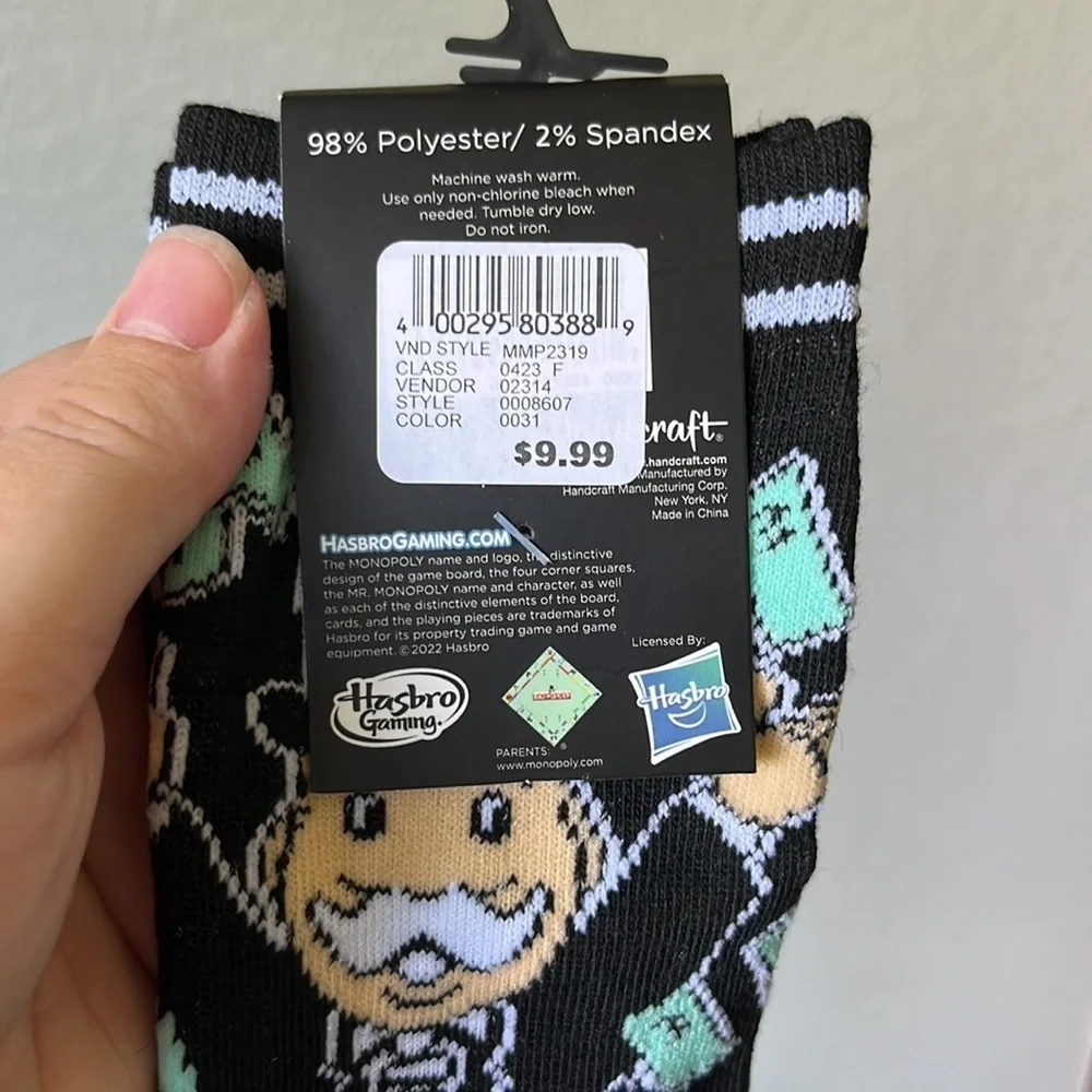 Monopoly Men's Crew Socks - Picture 4 of 5